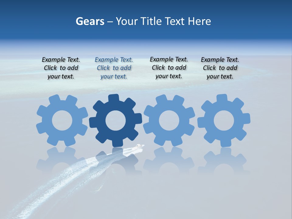 Clear Beach Aerial PowerPoint Template