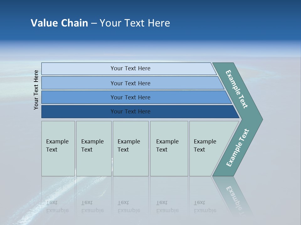 Clear Beach Aerial PowerPoint Template