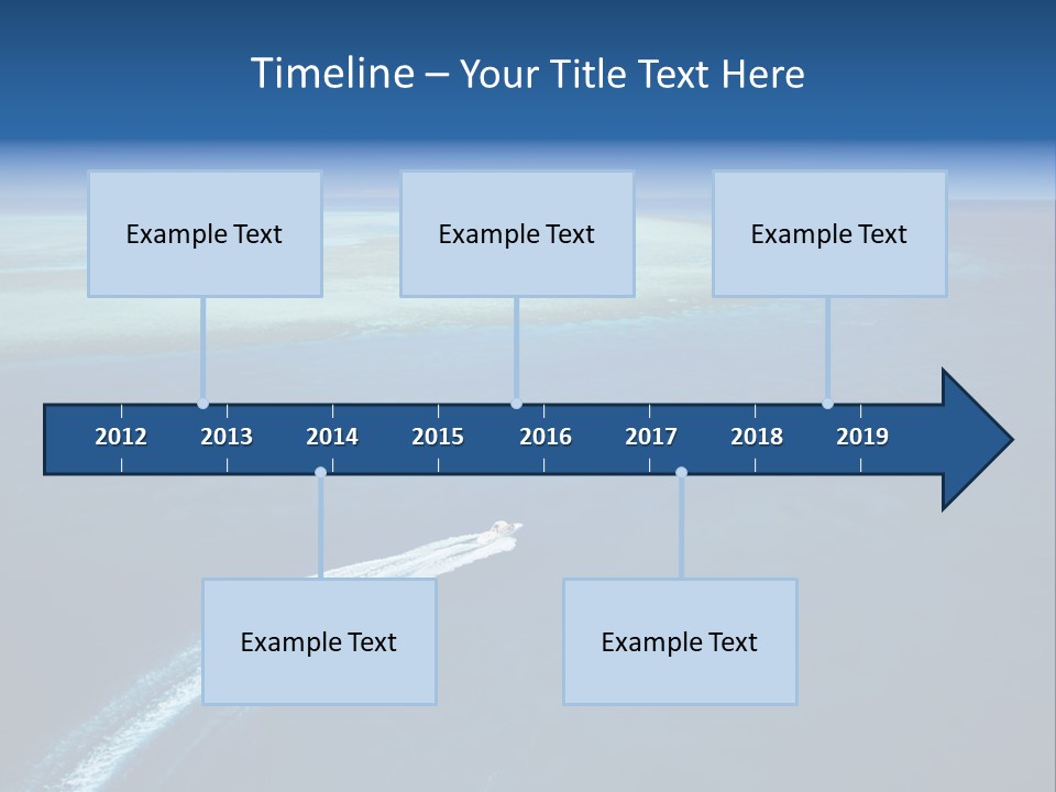 Clear Beach Aerial PowerPoint Template