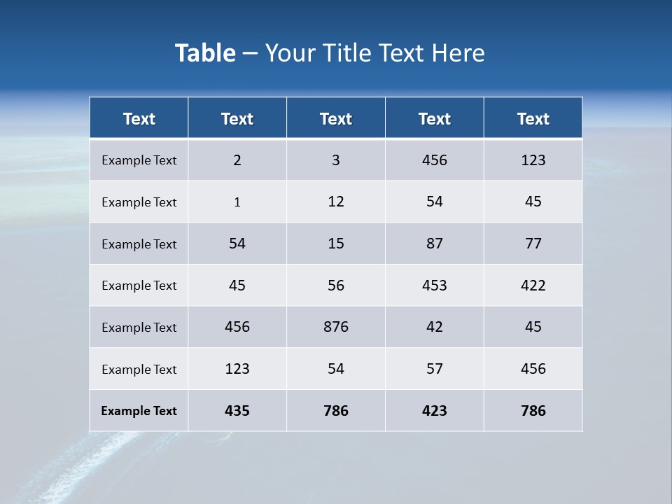 Clear Beach Aerial PowerPoint Template