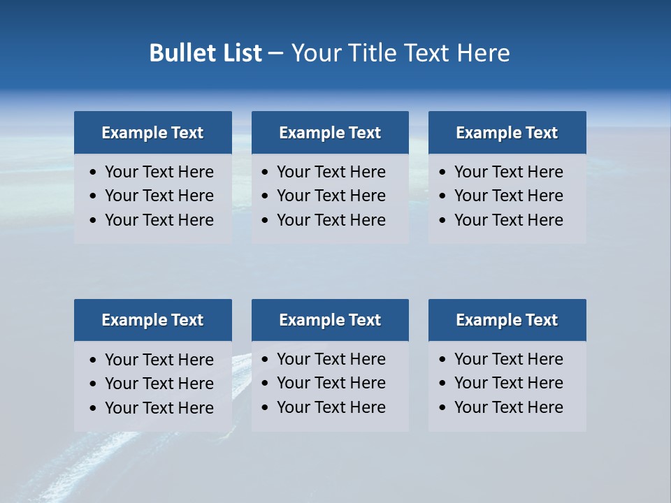 Clear Beach Aerial PowerPoint Template