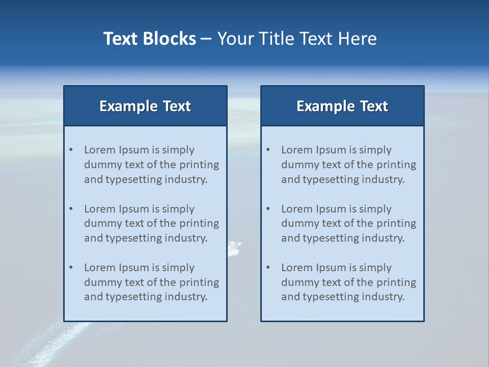 Clear Beach Aerial PowerPoint Template