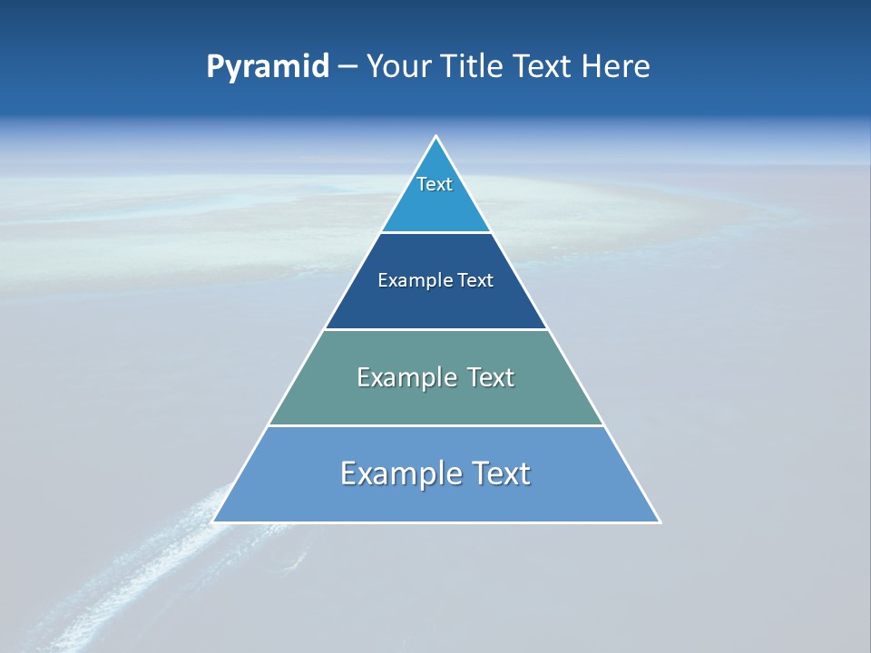 Clear Beach Aerial PowerPoint Template