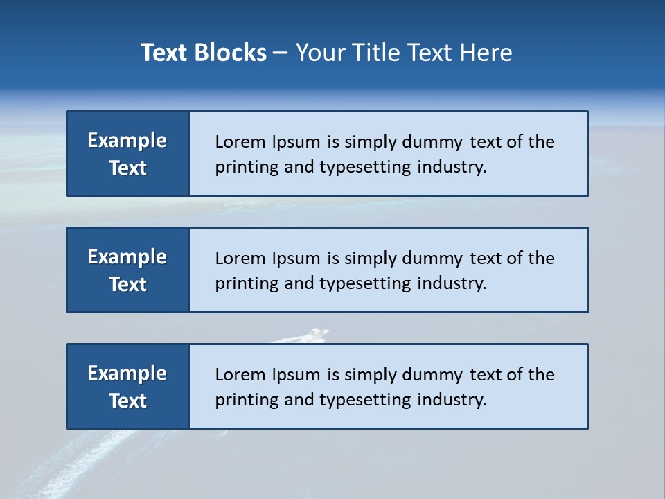 Clear Beach Aerial PowerPoint Template