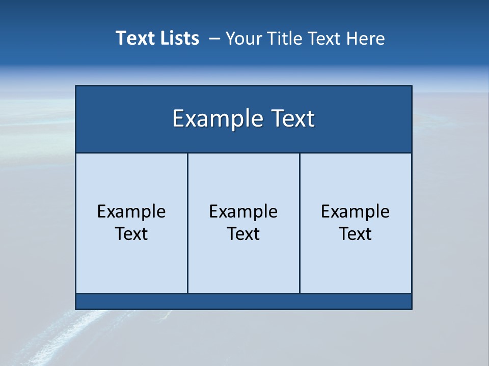 Clear Beach Aerial PowerPoint Template