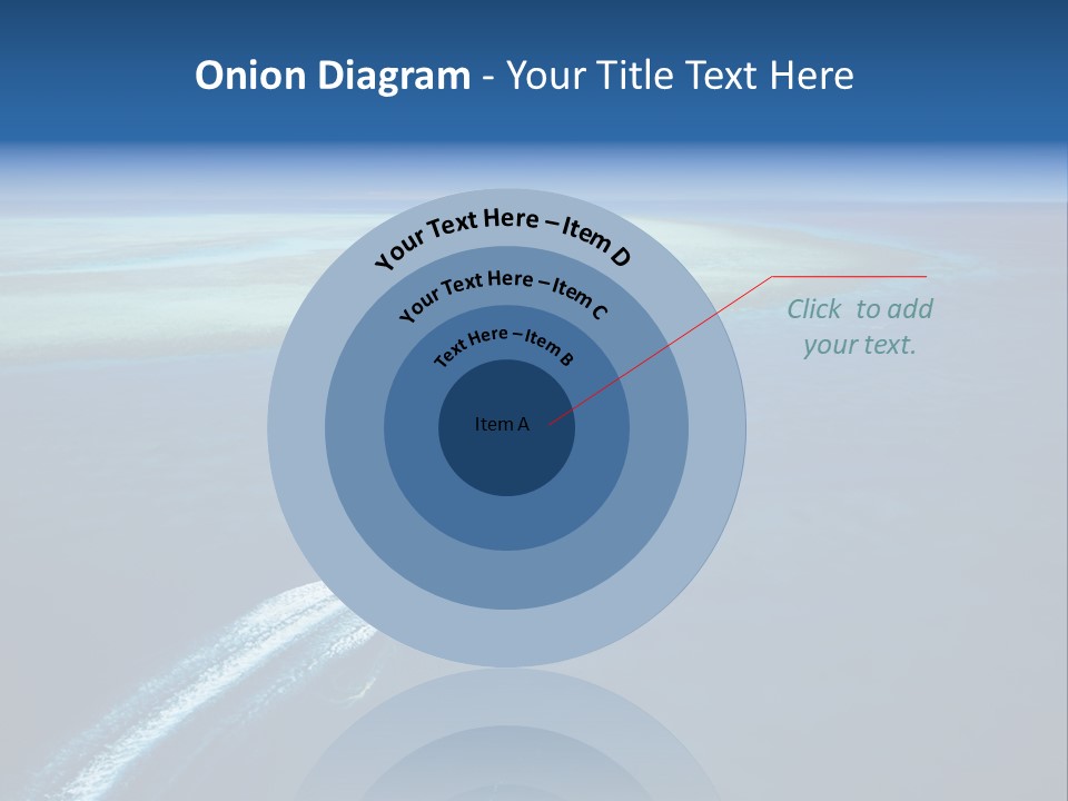 Clear Beach Aerial PowerPoint Template