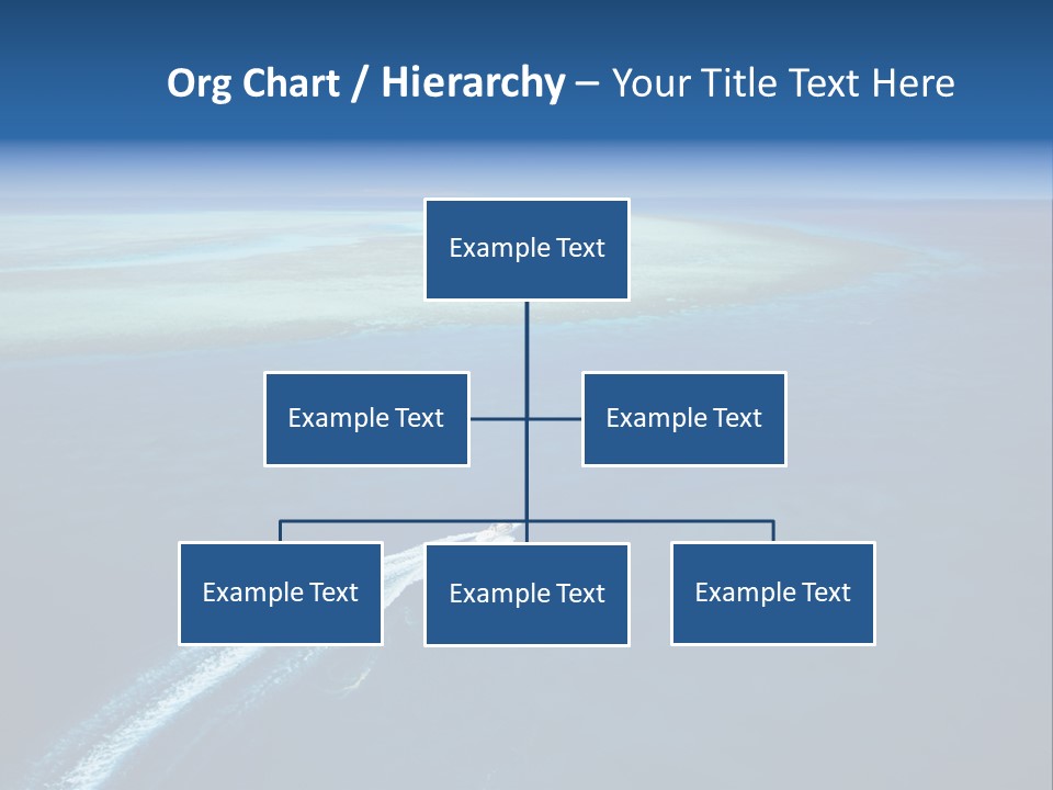 Clear Beach Aerial PowerPoint Template