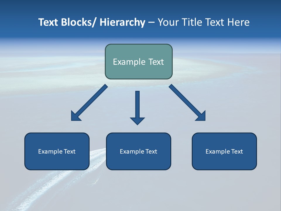 Clear Beach Aerial PowerPoint Template