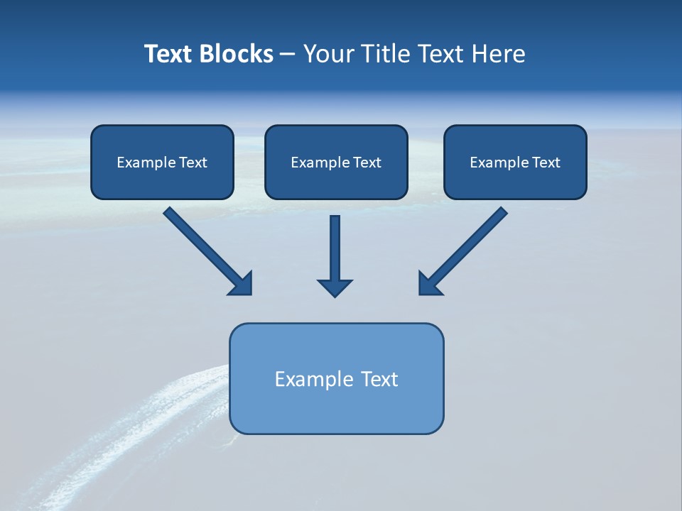 Clear Beach Aerial PowerPoint Template
