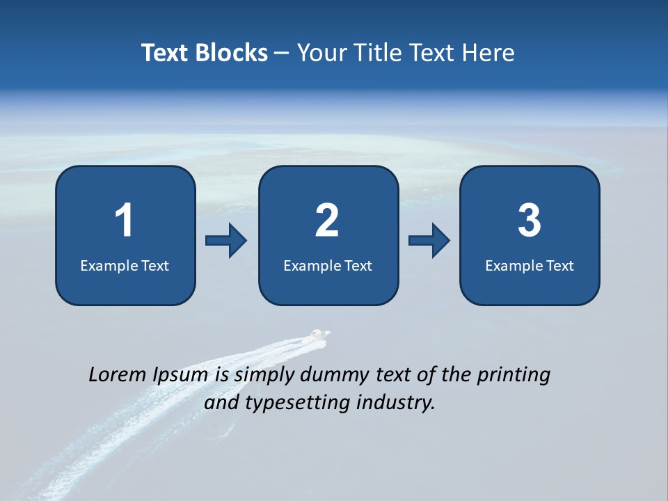 Clear Beach Aerial PowerPoint Template