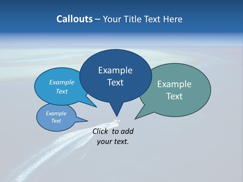 Clear Beach Aerial PowerPoint Template