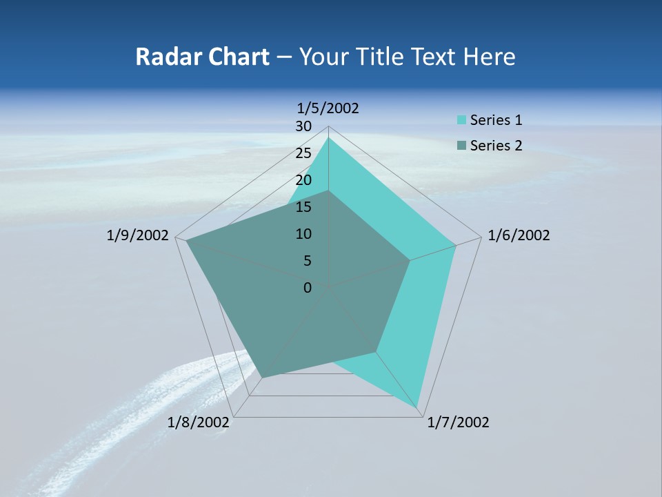 Clear Beach Aerial PowerPoint Template