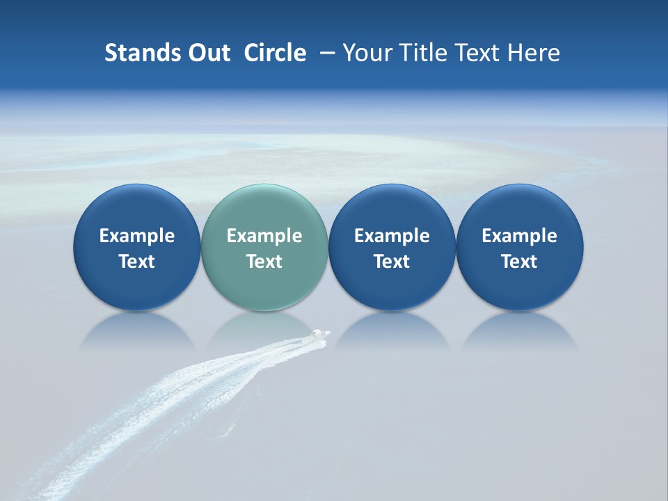 Clear Beach Aerial PowerPoint Template