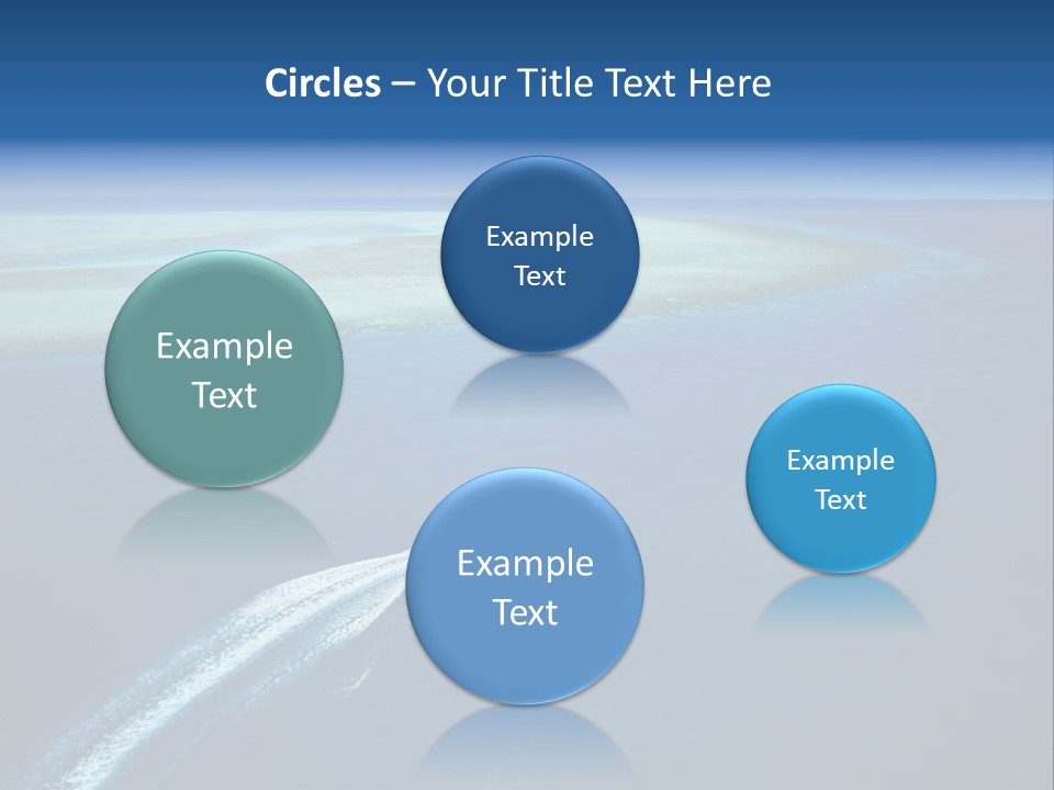 Clear Beach Aerial PowerPoint Template