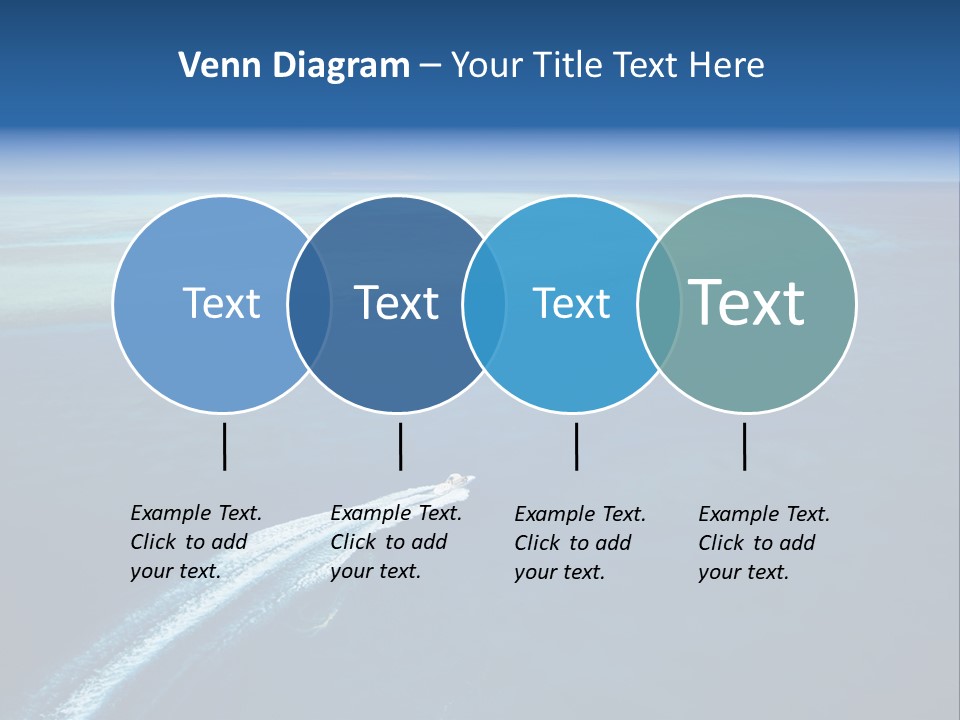 Clear Beach Aerial PowerPoint Template