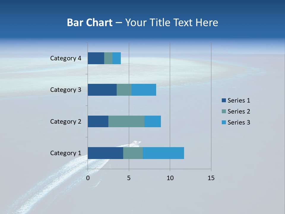 Clear Beach Aerial PowerPoint Template