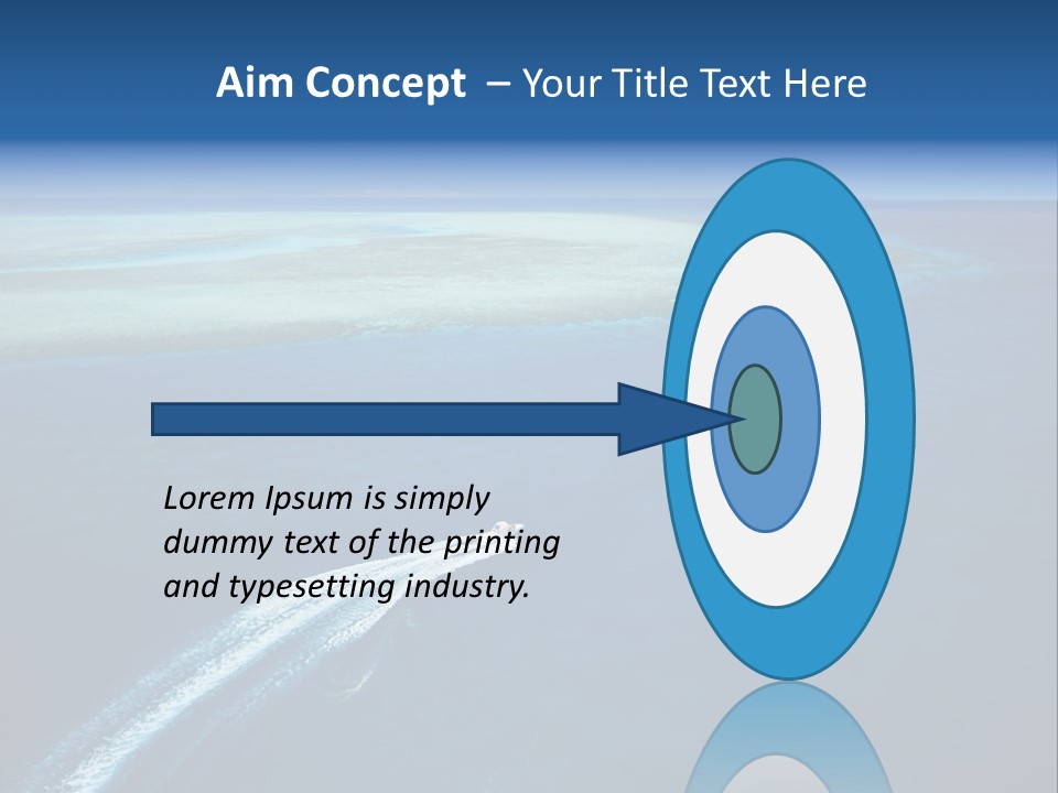 Clear Beach Aerial PowerPoint Template