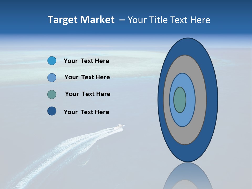 Clear Beach Aerial PowerPoint Template