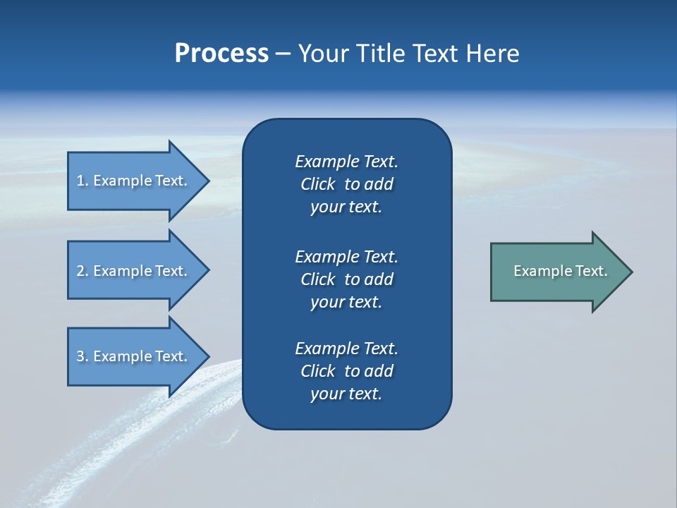 Clear Beach Aerial PowerPoint Template