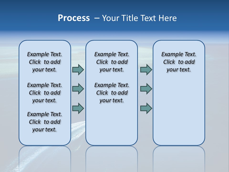 Clear Beach Aerial PowerPoint Template