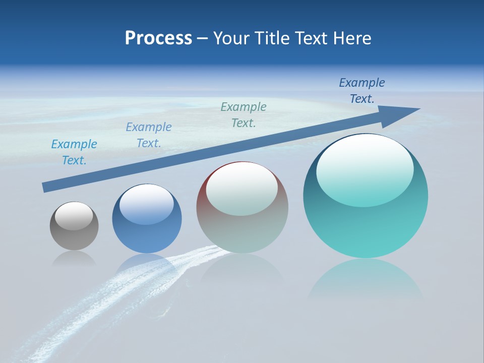 Clear Beach Aerial PowerPoint Template