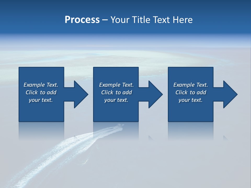 Clear Beach Aerial PowerPoint Template
