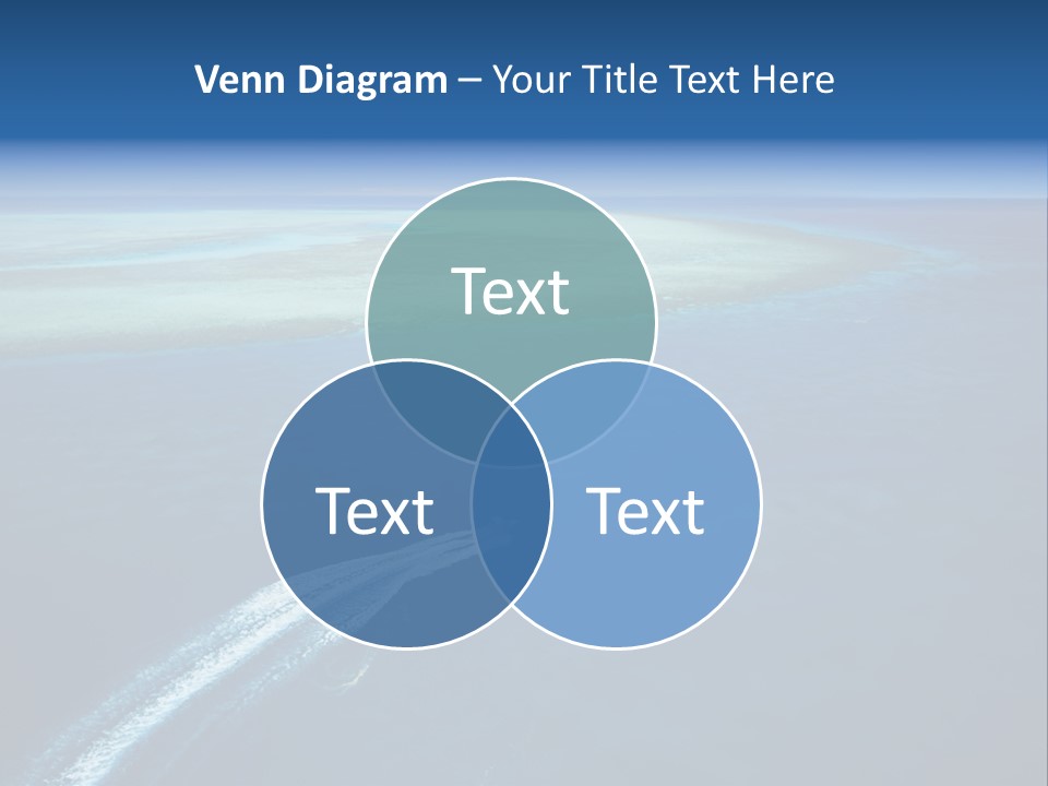 Clear Beach Aerial PowerPoint Template