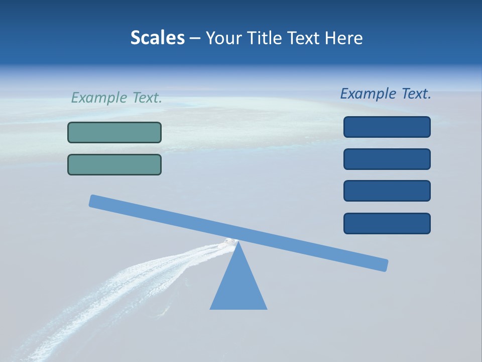 Clear Beach Aerial PowerPoint Template