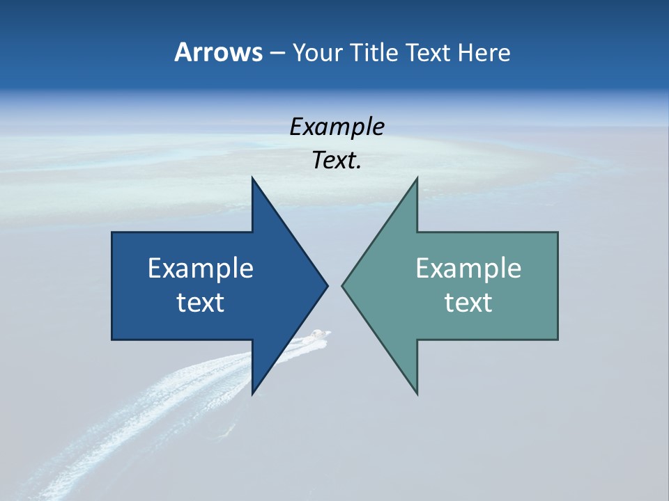 Clear Beach Aerial PowerPoint Template