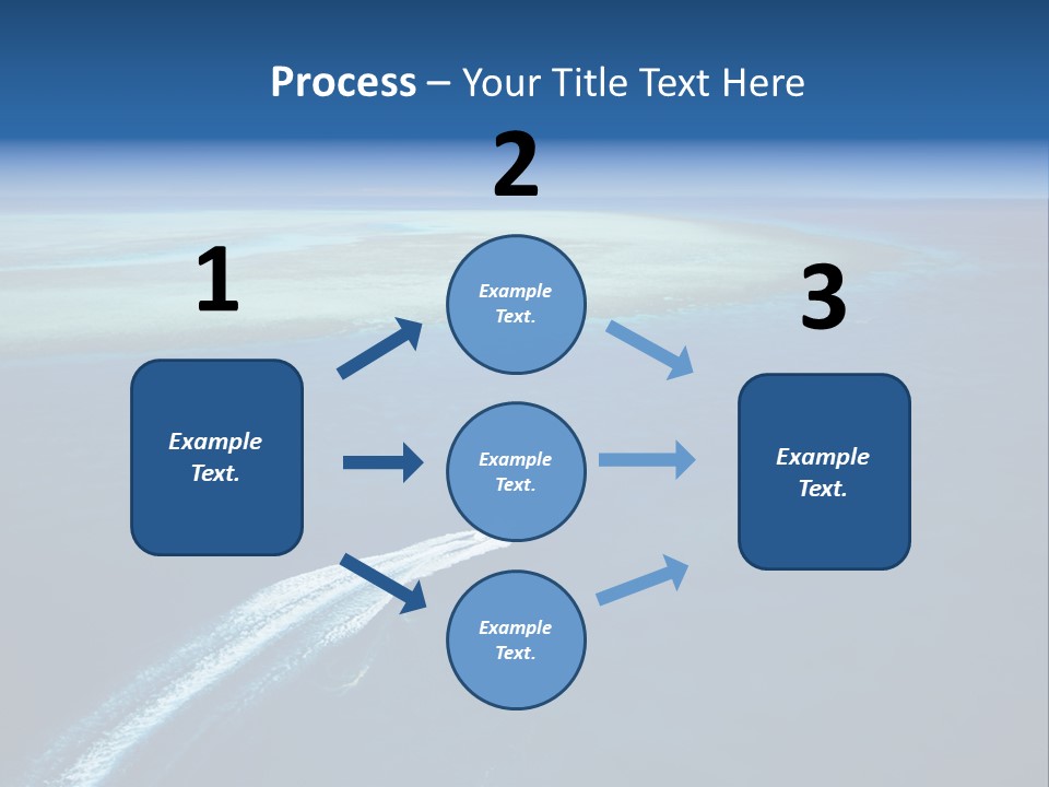 Clear Beach Aerial PowerPoint Template