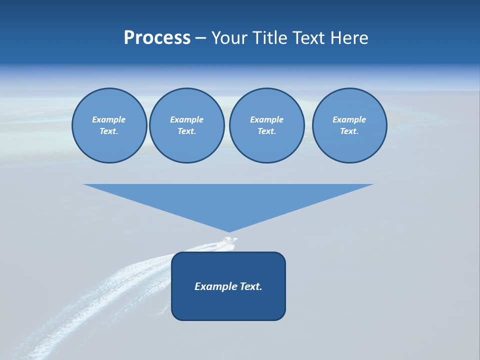 Clear Beach Aerial PowerPoint Template
