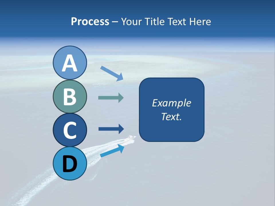 Clear Beach Aerial PowerPoint Template