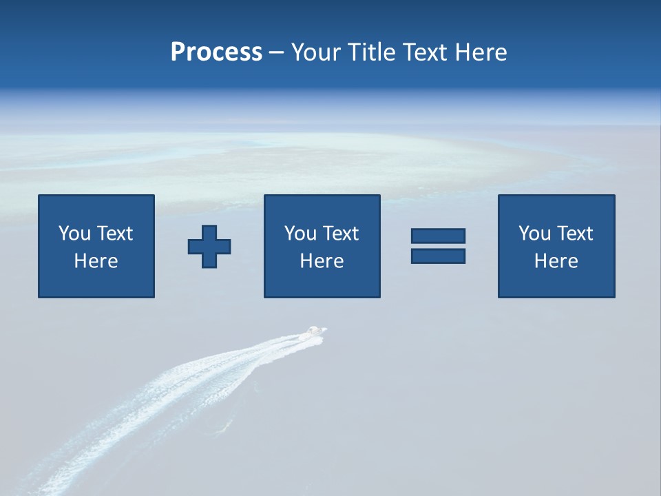 Clear Beach Aerial PowerPoint Template