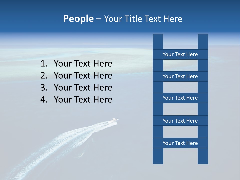 Clear Beach Aerial PowerPoint Template