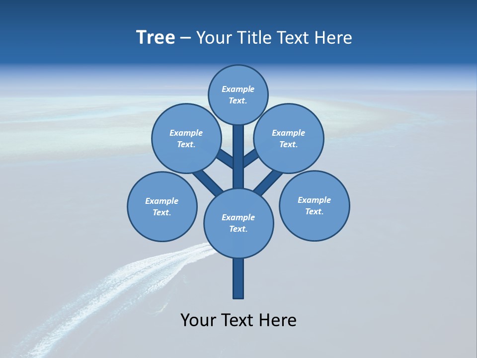 Clear Beach Aerial PowerPoint Template