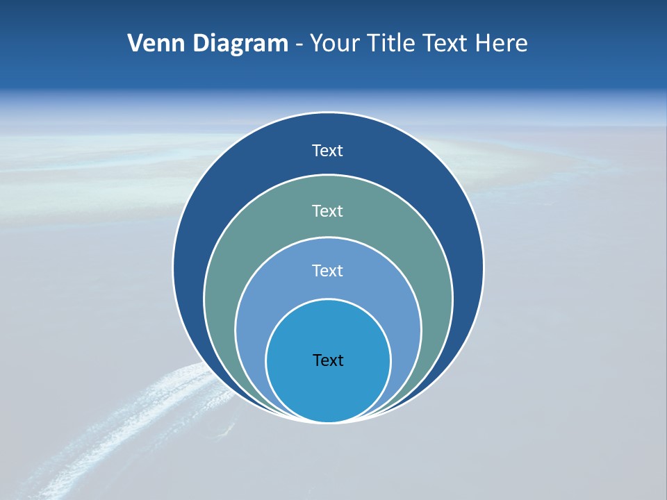 Clear Beach Aerial PowerPoint Template