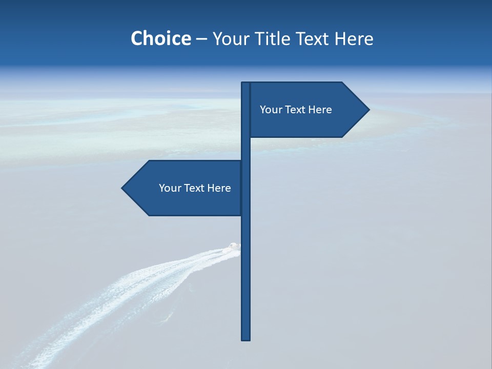 Clear Beach Aerial PowerPoint Template
