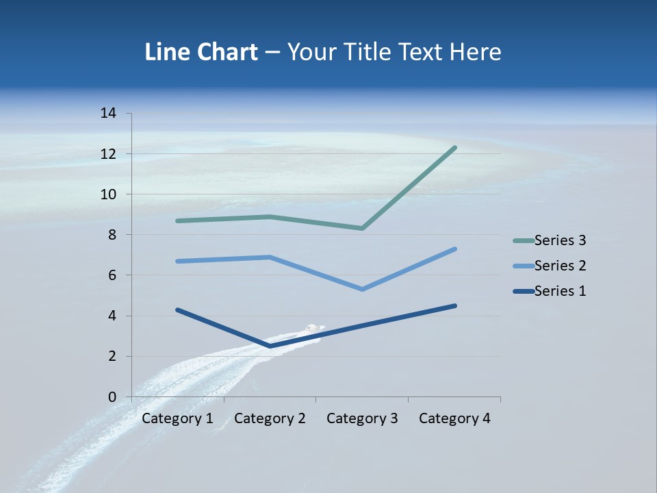 Clear Beach Aerial PowerPoint Template