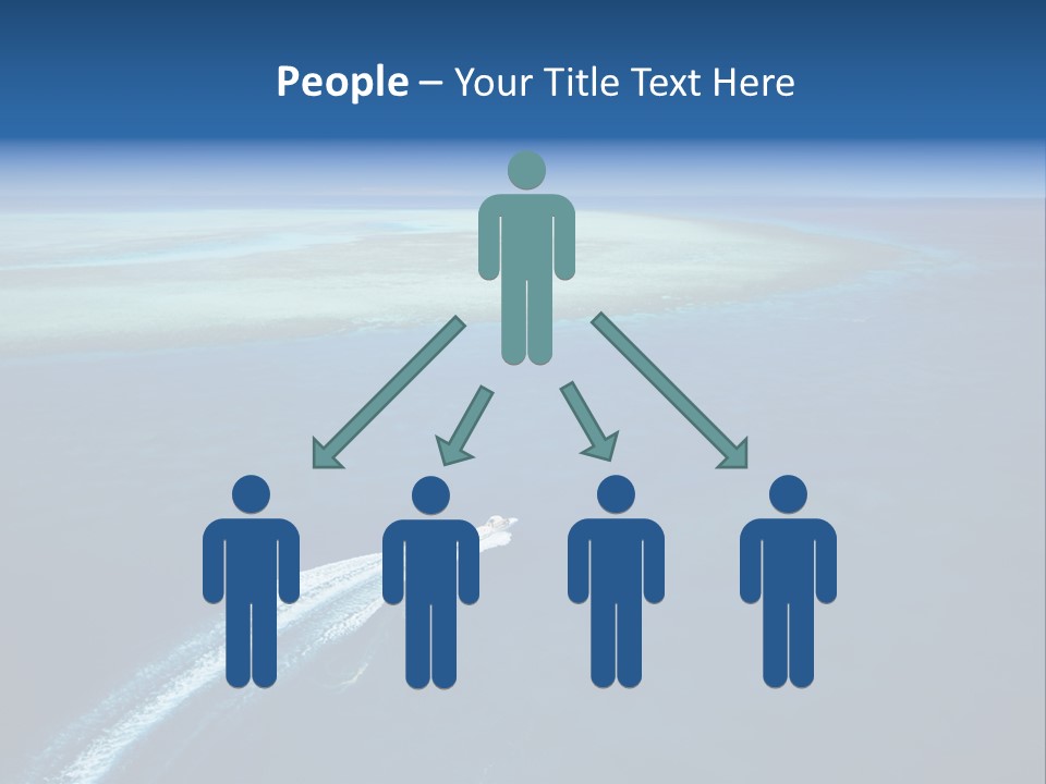 Clear Beach Aerial PowerPoint Template