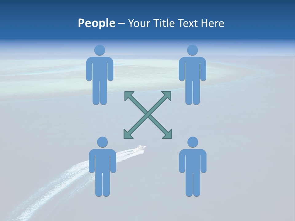 Clear Beach Aerial PowerPoint Template