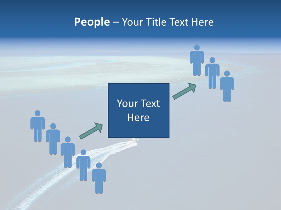 Clear Beach Aerial PowerPoint Template