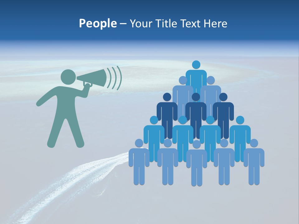 Clear Beach Aerial PowerPoint Template