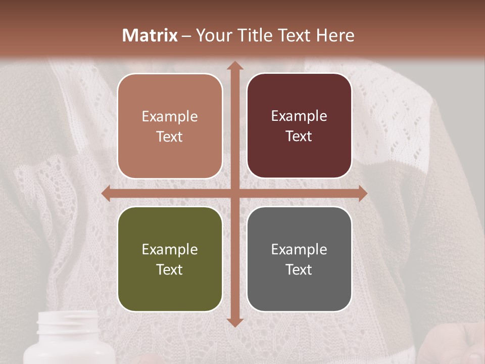 Senior Person Hair PowerPoint Template