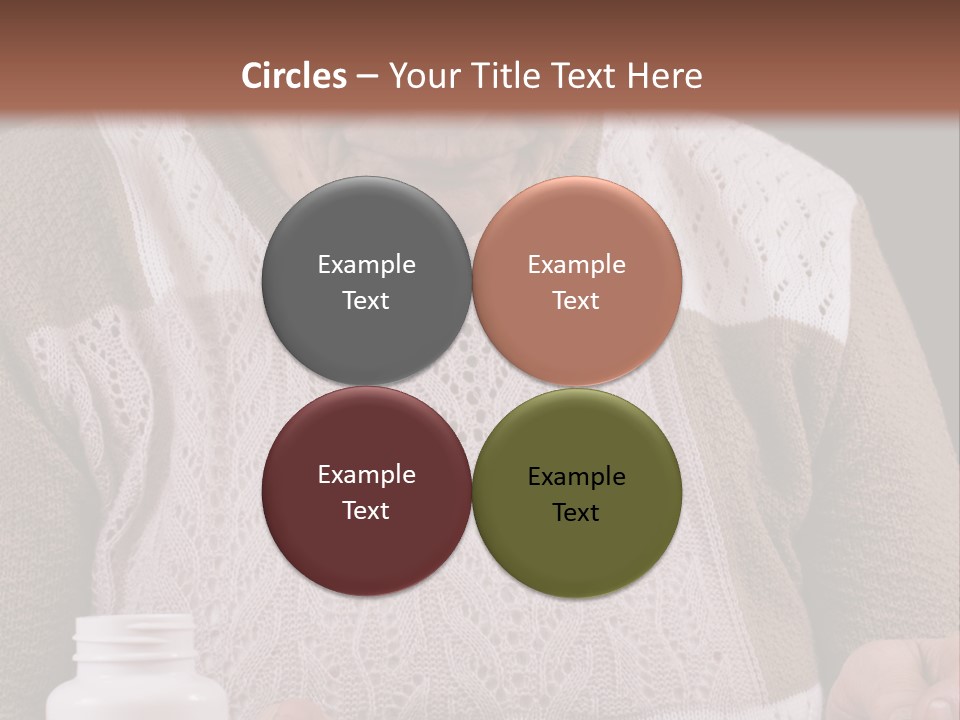 Senior Person Hair PowerPoint Template