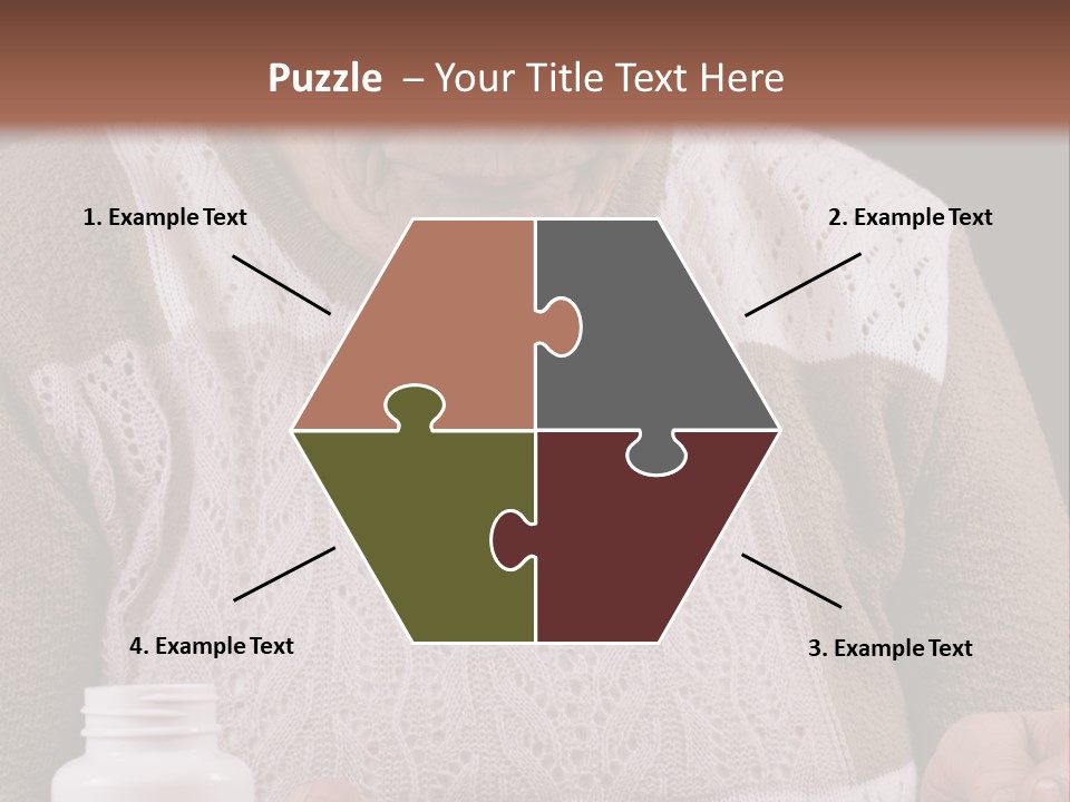 Senior Person Hair PowerPoint Template