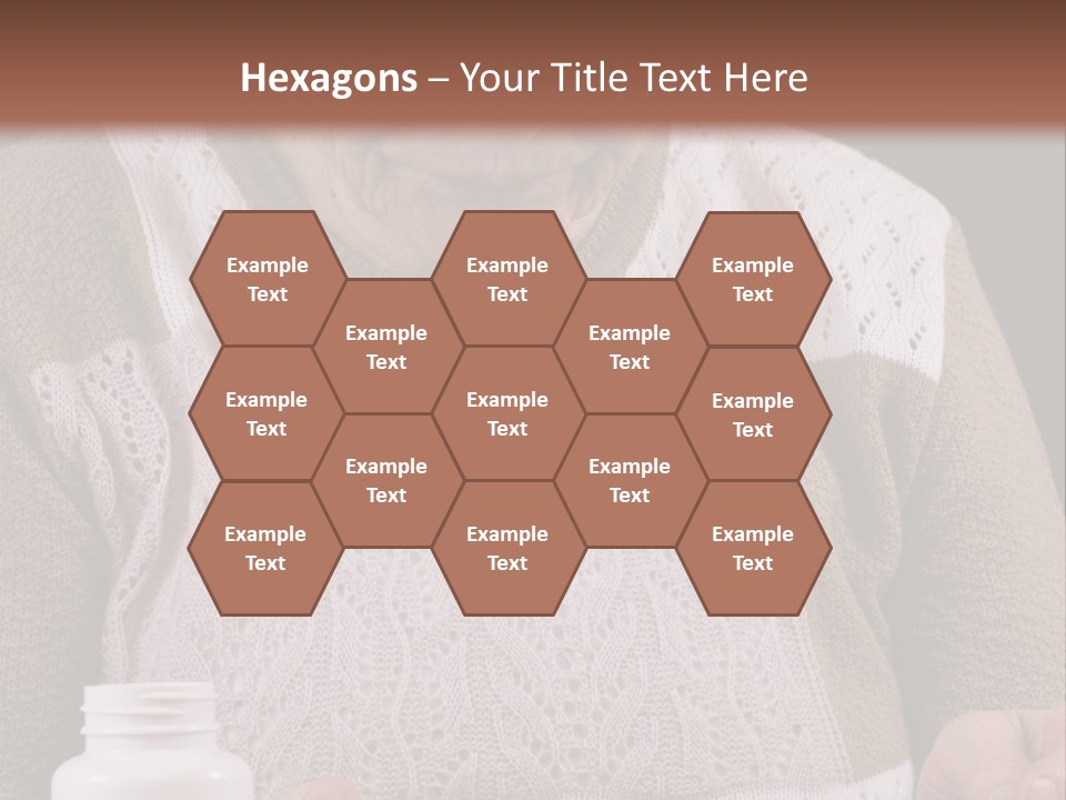 Senior Person Hair PowerPoint Template