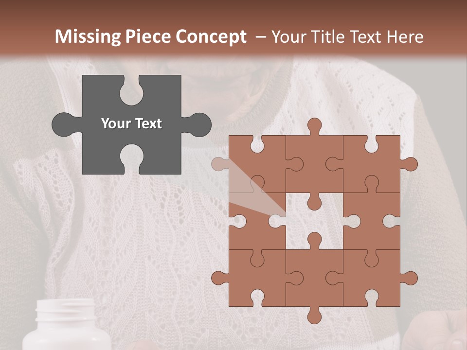 Senior Person Hair PowerPoint Template