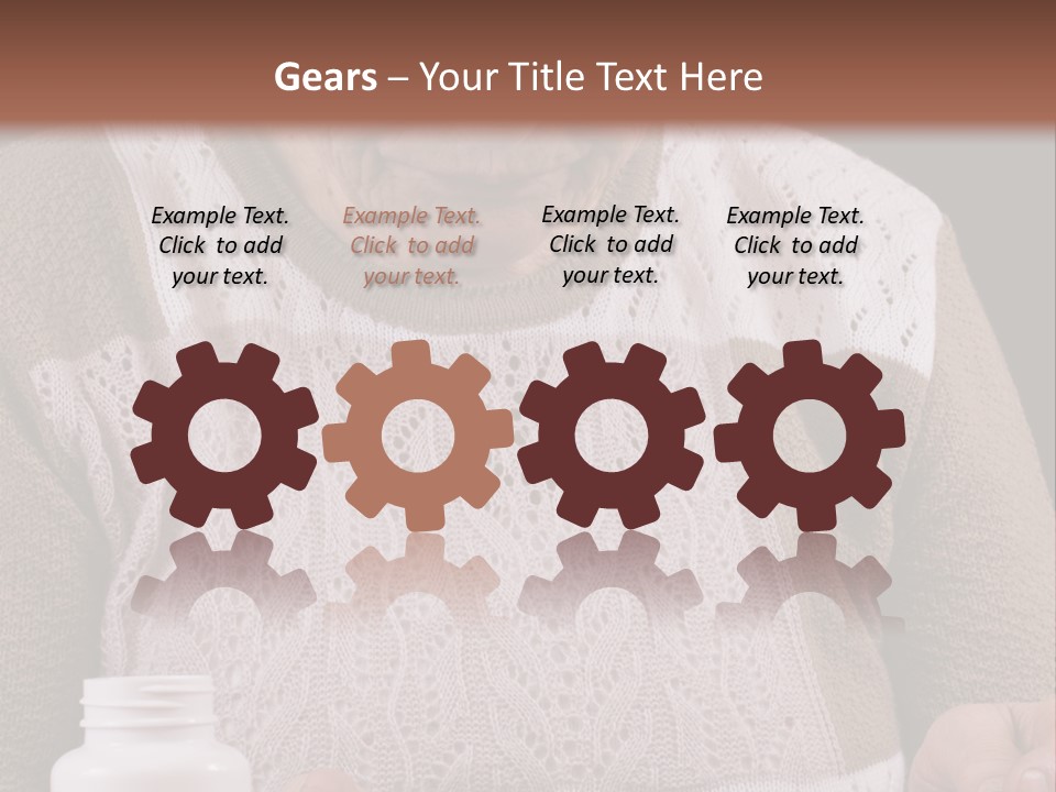 Senior Person Hair PowerPoint Template