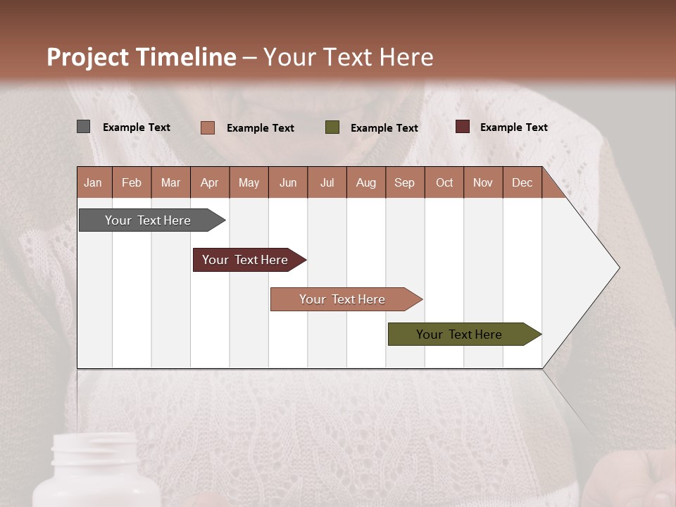 Senior Person Hair PowerPoint Template