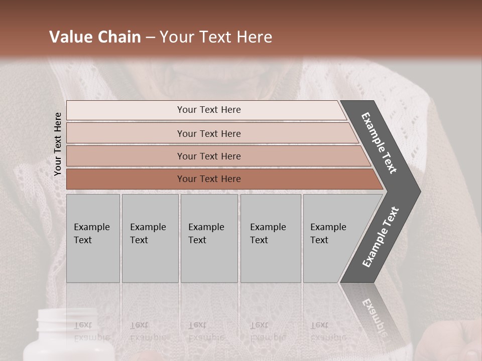 Senior Person Hair PowerPoint Template